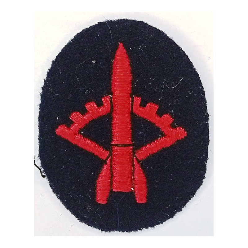 Insigne de spécialité tissu Marine Nationale : Missilier Equipage
