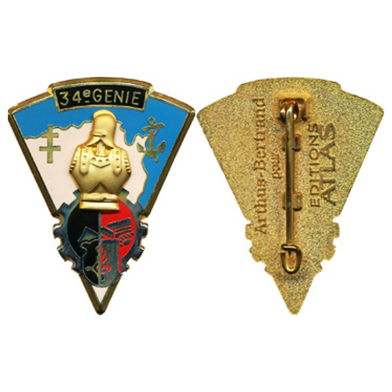 34ème Régiment du Génie - Croix d'Agadès (A.B.At.)