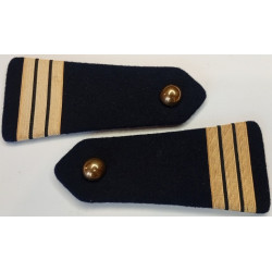 Paire d'épaulettes à boutons Capitaine TTA Jaunes