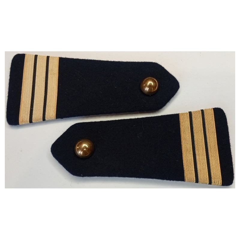 Paire d'épaulettes à boutons Capitaine TTA Jaunes