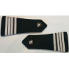 Paire d'épaulettes à boutons Commandant TTA Blanches