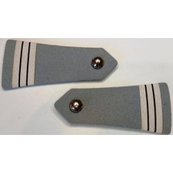 Paire d'épaulettes à boutons Capitaine du Matériel