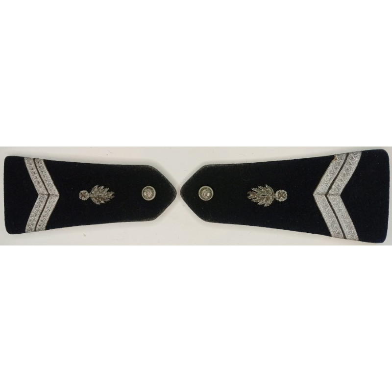 Rare Paire d'épaulettes à boutons de Maréchal-des-Logis Gendarmerie Départementale pour Tenue coloniale ou été Modèle 1959 Rare Paire d'épaulettes à boutons de Maréchal-des-Logis Gendarmerie Départementale pour Tenue coloniale ou été Modèle 1959