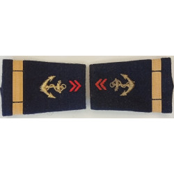 Paire de fourreaux d'épaule d'Aspirant Troupes de Marine