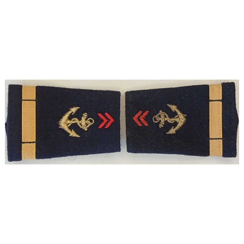 Paire de fourreaux d'épaule d'Aspirant Troupes de Marine