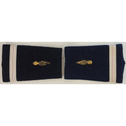 Paire de Fourreaux d'Epaule d'Adjudant de Groupe de Spécialités Etat-Major