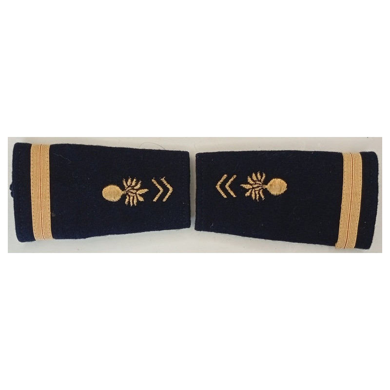 Paire de fourreaux d'épaule d'Adjudant-Chef d'Ecole Militaire