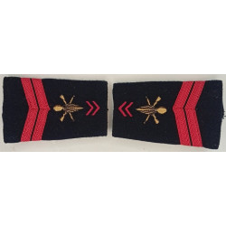Paire de fourreaux d'épaule de Caporal Appelé du Contingent Infanterie
