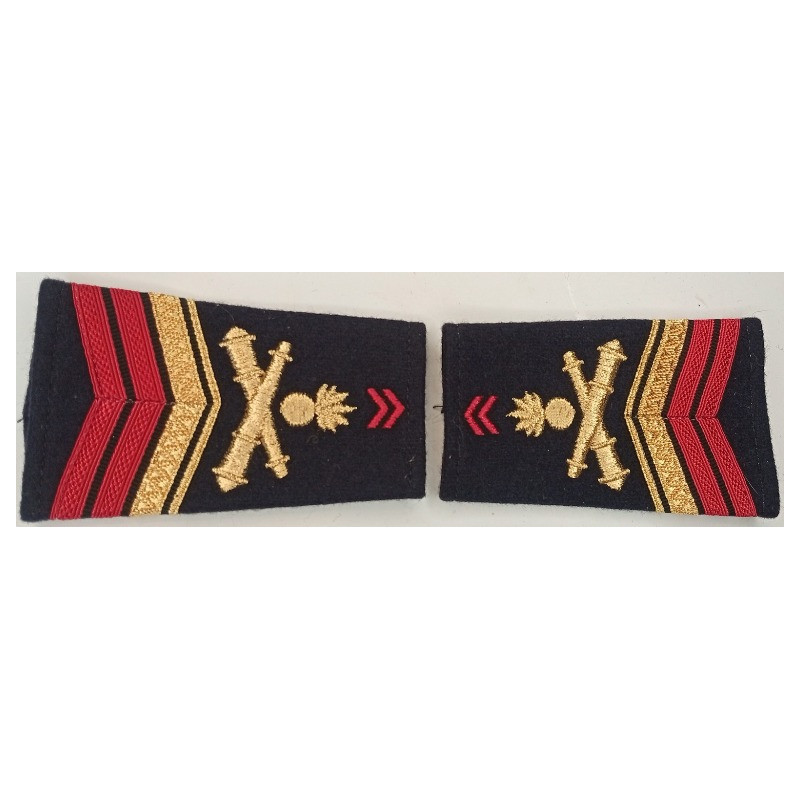 Paire de fourreaux d'épaule de Brigadier-chef du 8ème Régiment d'Artillerie