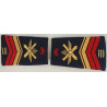 Paire de fourreaux d'épaule de Brigadier-chef + 15 ans Artillerie Sol-Air