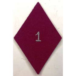 Losange de bras Troupe / Militaire du Rang de la 1ère Section d'Infirmiers Militaires à coudre