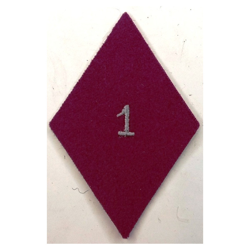 Losange de bras Troupe / Militaire du Rang de la 1ère Section d'Infirmiers Militaires à coudre
