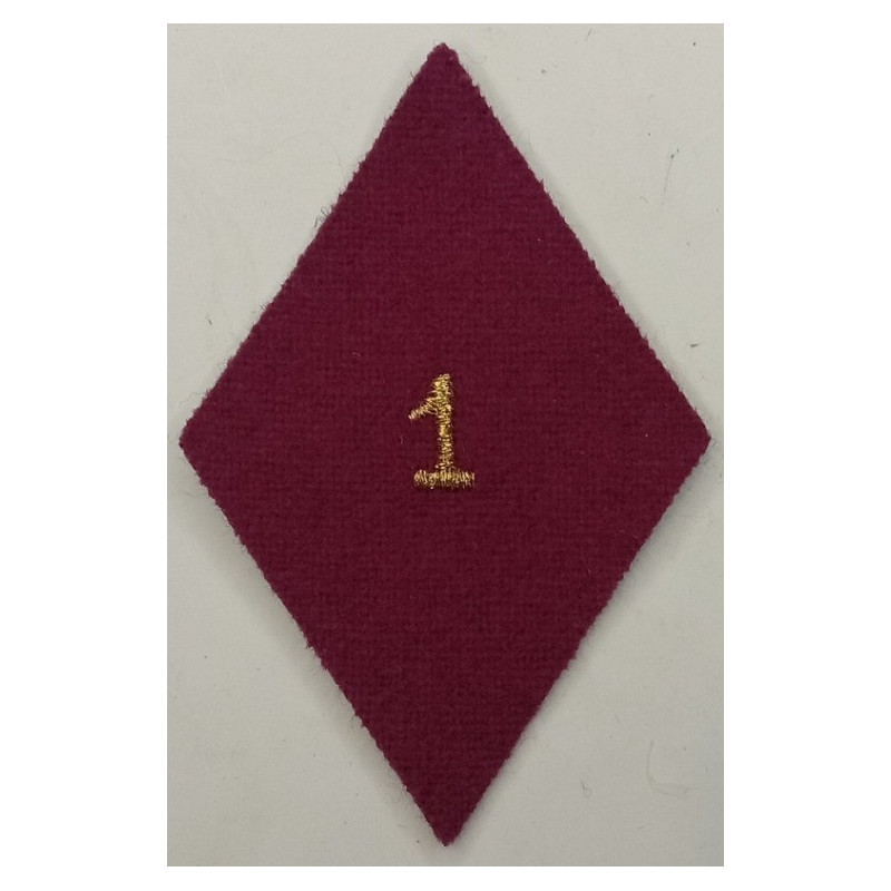 Losange de bras Sous-officier / Officier de la 1ère Section d'Infirmiers Militaires à coudre