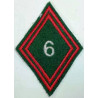 Losange de bras Sous-Officier / Officier du 6ème Régiment de Commandement et de Soutien à velcro