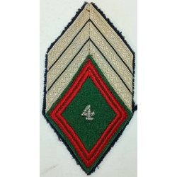 Losange de bras de Maréchal-des-Logis-Chef du 4ème Régiment de Commandement et de Soutien à coudre