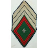 Losange de bras de Maréchal-des-Logis-Chef du 4ème Régiment de Commandement et de Soutien à coudre