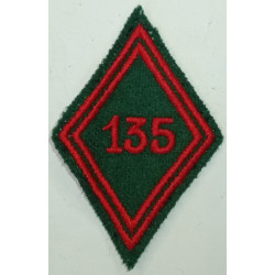 Losange de bras Troupe / Militaire du Rang du 135ème Régiment du Train à coudre