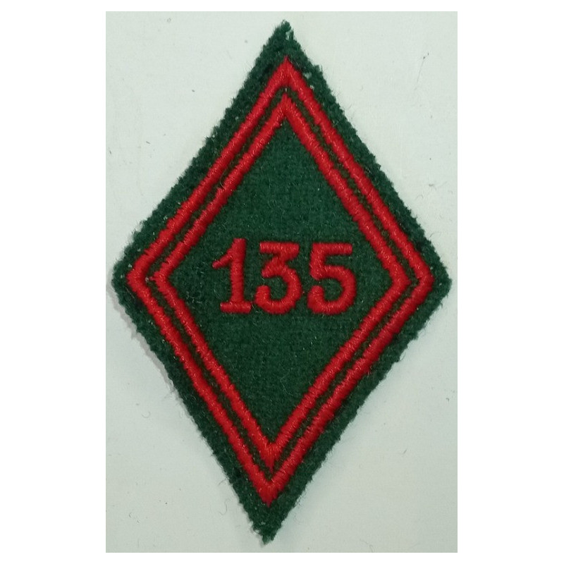 Losange de bras Troupe / Militaire du Rang du 135ème Régiment du Train à coudre