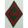 Losange de bras Troupe / Militaire du Rang du 135ème Régiment du Train à coudre