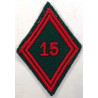 Losange de bras Troupe / Militaire du Rang du 15ème Régiment du Train à coudre