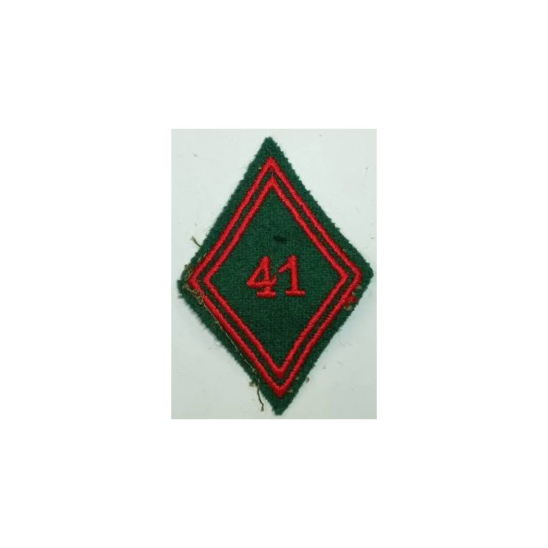 Losange de bras Troupe / Militaire du Rang de la 41ème Compagnie de Quartier Général à coudre