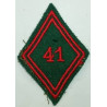 Losange de bras Troupe / Militaire du Rang de la 41ème Compagnie de Quartier Général à coudre