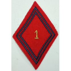 Losange de bras Sous-Officier / Officier du 1er Régiment d'Artillerie à coudre