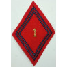 Losange de bras Sous-Officier / Officier du 1er Régiment d'Artillerie à coudre (1)