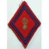 Losange de bras Générique Sous-officier / Officier Artillerie à crochets - Epoque Guerre d'Algérie