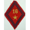 Losange de bras Sous-officier / Officier du 16ème Régiment d'Artillerie à coudre