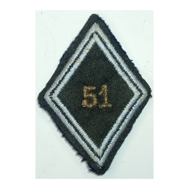 Losange de bras Sous-Officier / Officier du 51ème Régiment de Transmissions à coudre