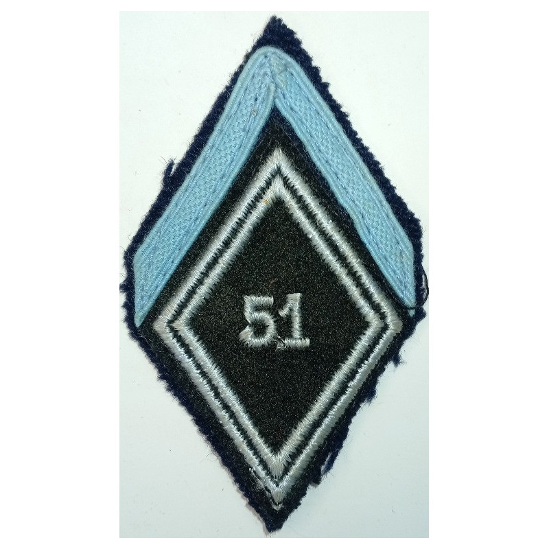 Losange de bras de 1ère Classe Appelé du Contingent du 51ème Régiment de Transmissions à coudre