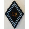 Losange de bras Sous-Officier / Officier du 52ème Bataillon de Transmissions à crochets
