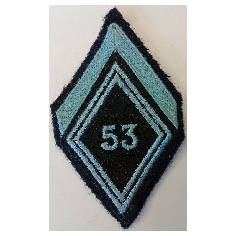 Losange de bras de 1ère Classe Appelé du Contingent du 53ème Régiment de Transmissions à crochets