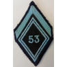 Losange de bras de 1ère Classe Appelé du Contingent du 53ème Régiment de Transmissions à crochets