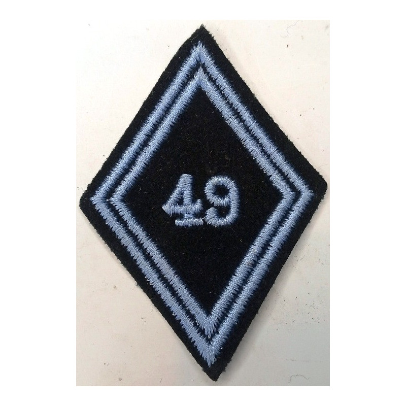 Losange de bras Troupe / Militaire du Rang du 49ème Régiment de Transmissions à coudre