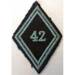 Losange de bras Troupe / Militaire du Rang du 42ème Régiment de Transmissions à coudre