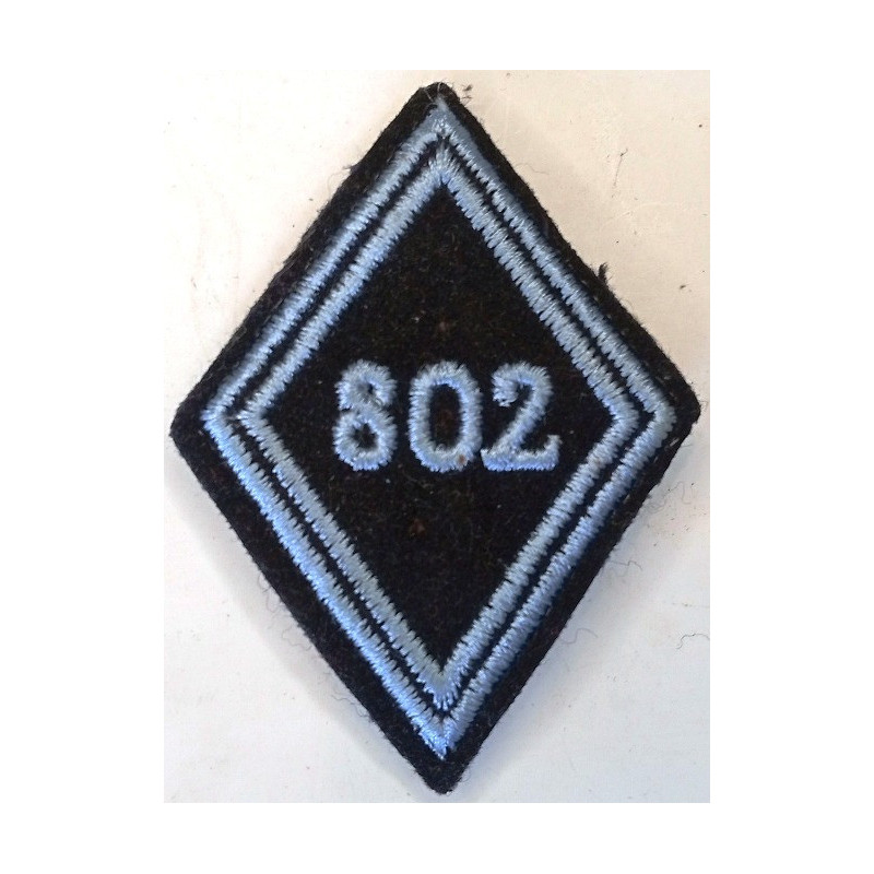Losange de bras Troupe / Militaire du Rang du 802ème Groupe Régional d'Exploitation des Transmissions à crochets