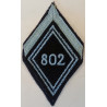 Losange de bras de 1ère Classe Appelé du Contingent du 802ème Groupe Régional d'Exploitation des Transmissions à coudre