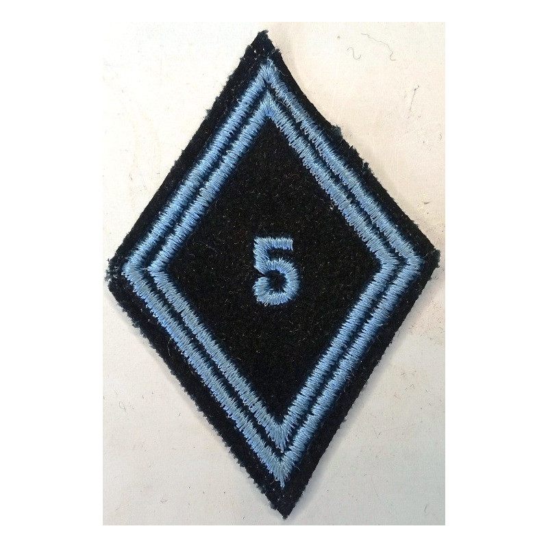 Losange de bras Troupe / Militaire du Rang du 5ème Régiment de Transmissions de Zone de Défense à coudre
