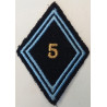 Losange de bras Sous-Officier / Officier du Rang du 5ème Régiment de Transmissions de Zone de Défense à coudre