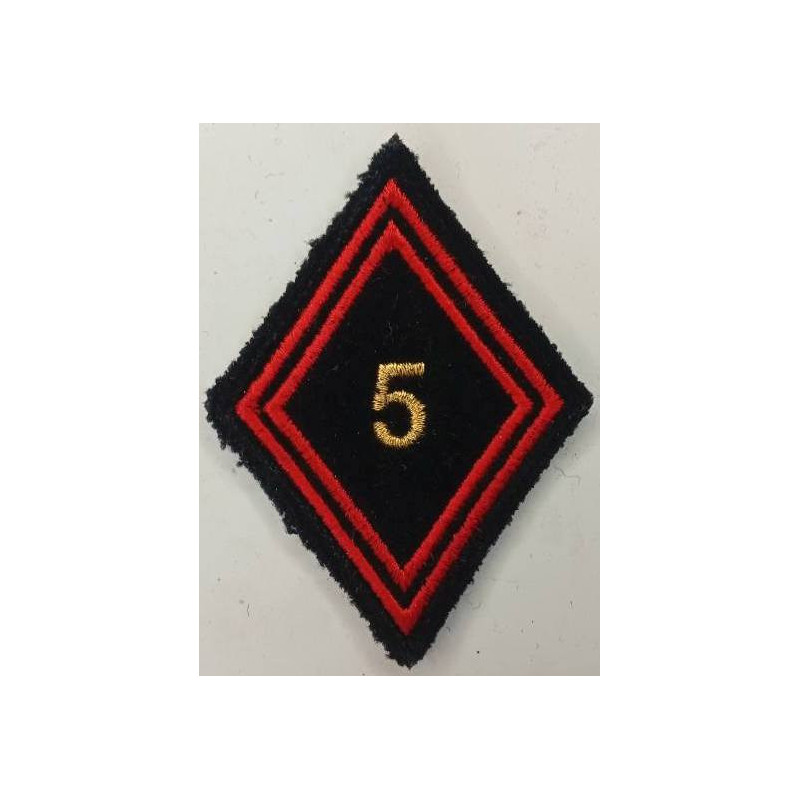 Losange de bras Sous-Officier / Officier du 5ème Régiment du Génie à velcro