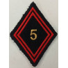 Losange de bras Sous-Officier / Officier du 5ème Régiment du Génie à velcro
