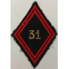 Losange de bras Sous-Officier / Officier du 31ème Régiment du Génie à coudre