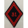 Losange de bras Troupe / Militaire du Rang du 31ème Régiment du Génie à coudre