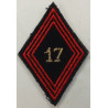 Losange de bras Sous-Officier / Officier du 17ème Régiment du Génie Parachutiste à velcro