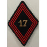 Losange de bras Sous-Officier / Officier du 17ème Régiment du Génie Parachutiste à crochets