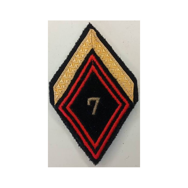 Losange de bras de Sergent Appelé du Contingent du 7ème Régiment du Génie à crochets