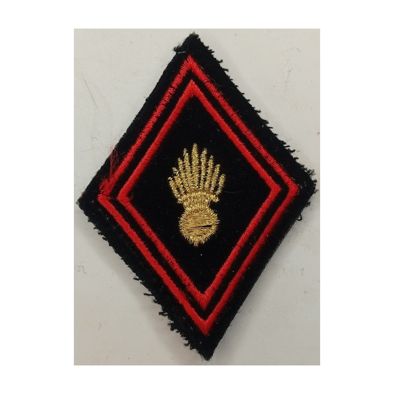 Losange de bras Générique Sous-Officier / Officier du Génie - Grosse Grenade - à velcro