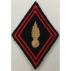 Losange de bras Générique Sous-Officier / Officier du Génie - Petite Grenade - à velcro